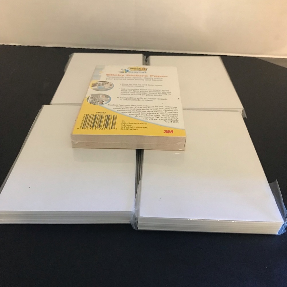 4x6" premium quality glossy photo paper (4 Packs)- NEW